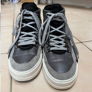 BRAND NEW P448 Black & Gray High Top Sneakers in Size 43